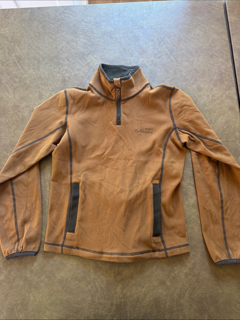 Mini LeMieux Ginger Fleece Half-Zip Pullover 9-10